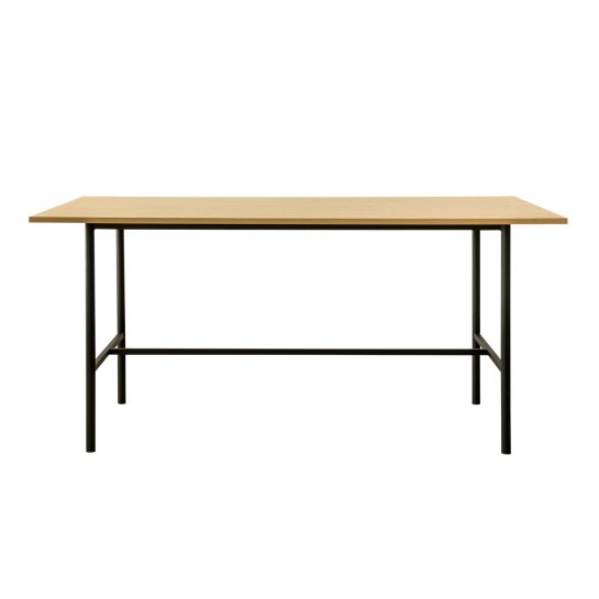 Tavolo da pranzo allungabile cm 90 x 160/240 x 77 in metallo grigio GAIA